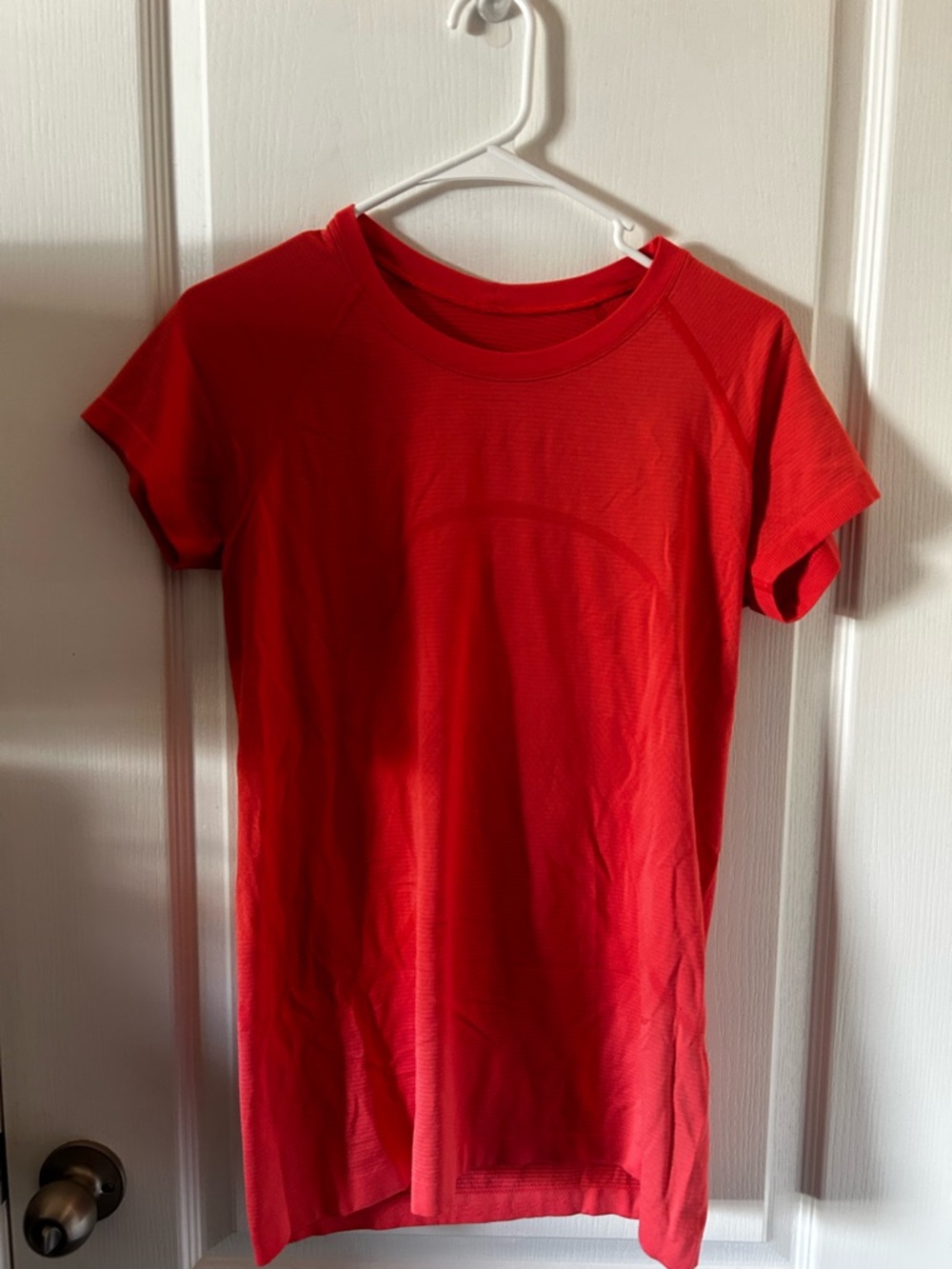 lululemon athletica Red Short Sleeve Performance Tee